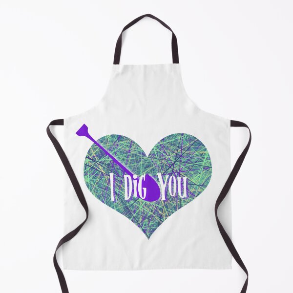 Item preview, I Dig You Valentine’s Day abstract Purple Heart with arrow designed and sold by AMSonArt.