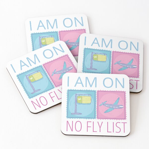 Item preview, No Fly List Pink and Blue Design designed and sold by SweetAndSpice.