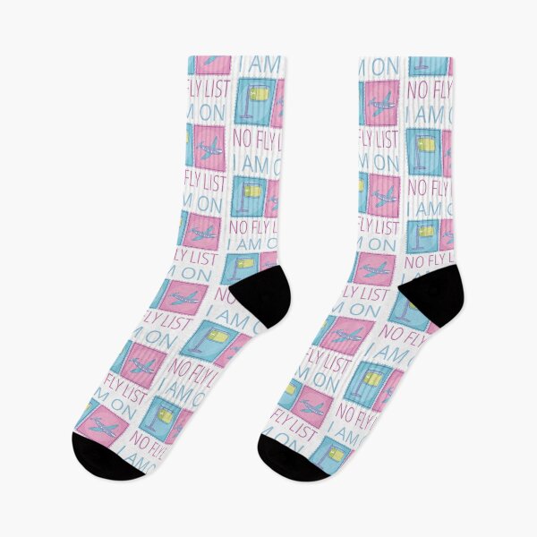 Item preview, No Fly List Pink and Blue Design designed and sold by SweetAndSpice.