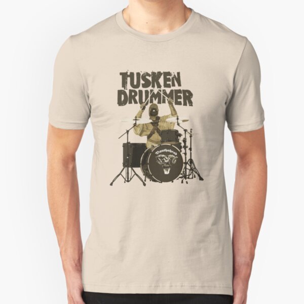 Mens Funny T-Shirt Drumming Rock Heavy Metal Band Weapons of Mass Precussion