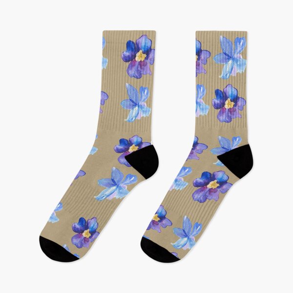 Item preview, Blue Flowers Watercolor Painting designed and sold by ArtStore20.