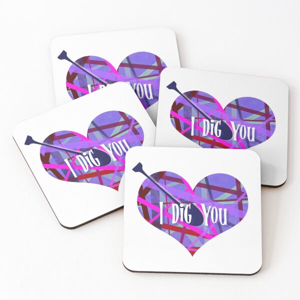 Item preview, I Dig You Valentine’s Day abstract Geometric Heart with arrow   designed and sold by AMSonArt.