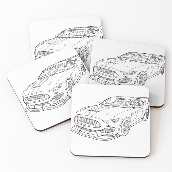 Item preview, Shelby GT500 Wireframe Drawing designed and sold by Auto-Prints.