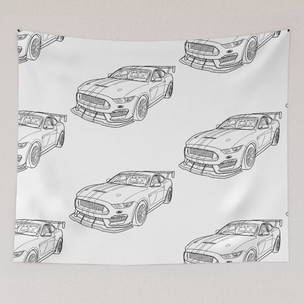 Item preview, Shelby GT500 Wireframe Drawing designed and sold by Auto-Prints.