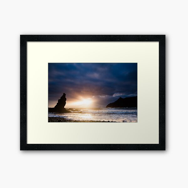 La Caleta sunrise Framed Art Print