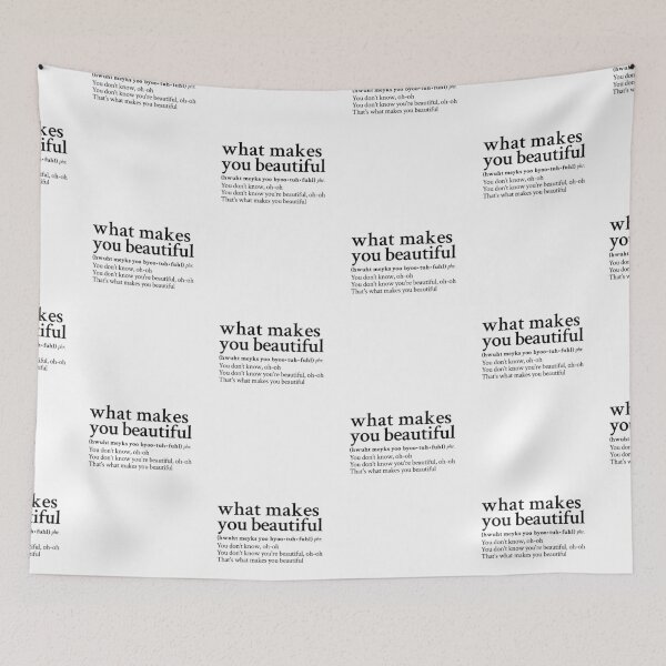 Item preview, What Makes You Beautiful by One Direction designed and sold by StickTheSong.