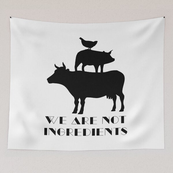 Item preview, We are not ingredients. designed and sold by SteadfastVegan.