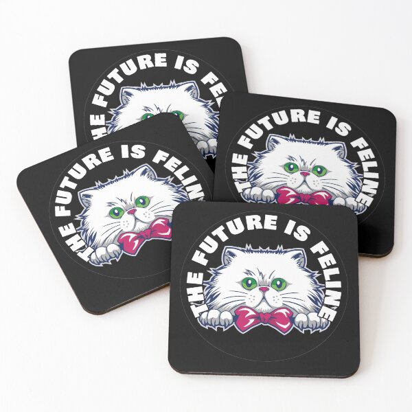 Item preview, The Future Is Feline - White Persian Cat - White designed and sold by NoMatterLab.