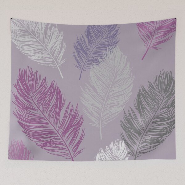Item preview, Feathers Purple designed and sold by CasDoodles.