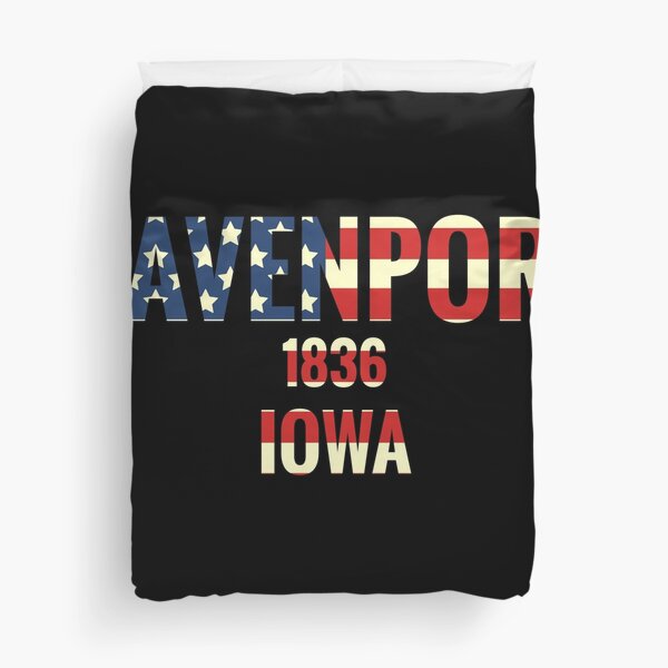 Davenport Iowa Duvet Cover