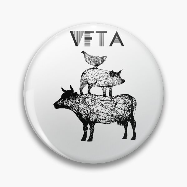 Item preview, Vegan for the animals.  designed and sold by SteadfastVegan.