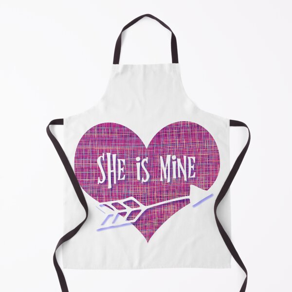 Item preview, She is Mine Valentine’s Day abstract Pink Grid Heart with arrow designed and sold by AMSonArt.