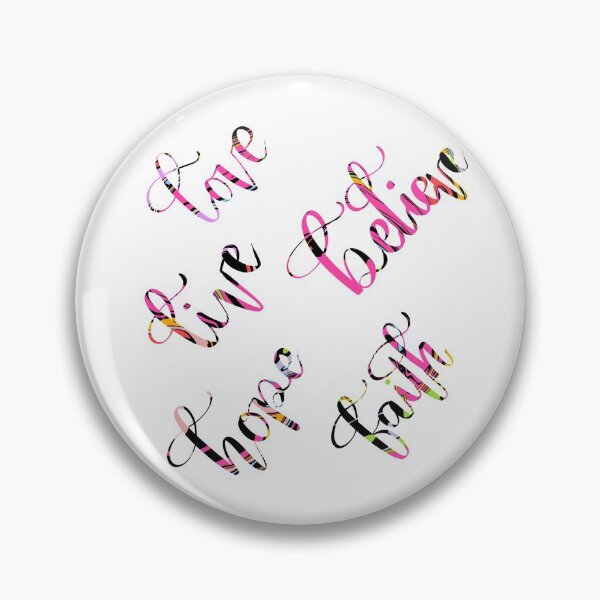 Item preview, Love Live Believe Hope Faith positive quote  Handlettering designed and sold by atiksugiwara.