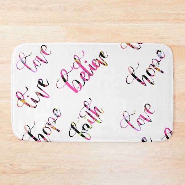 Item preview, Love Live Believe Hope Faith positive quote  Handlettering designed and sold by atiksugiwara.