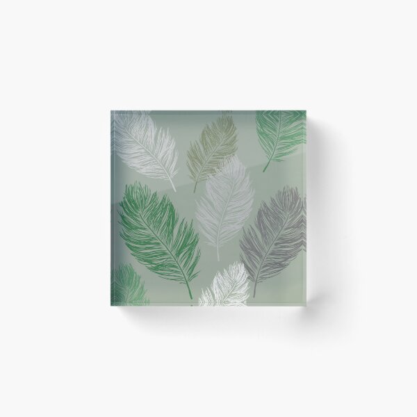 Item preview, Feathers Green designed and sold by CasDoodles.