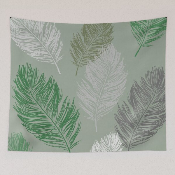 Item preview, Feathers Green designed and sold by CasDoodles.