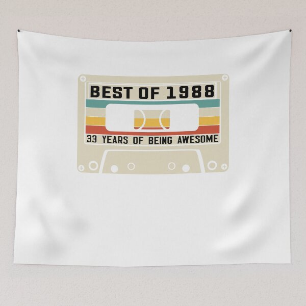 Item preview, Vintage Best Of 1988 33 Years Old Birthday Cassette Tape designed and sold by binly123.