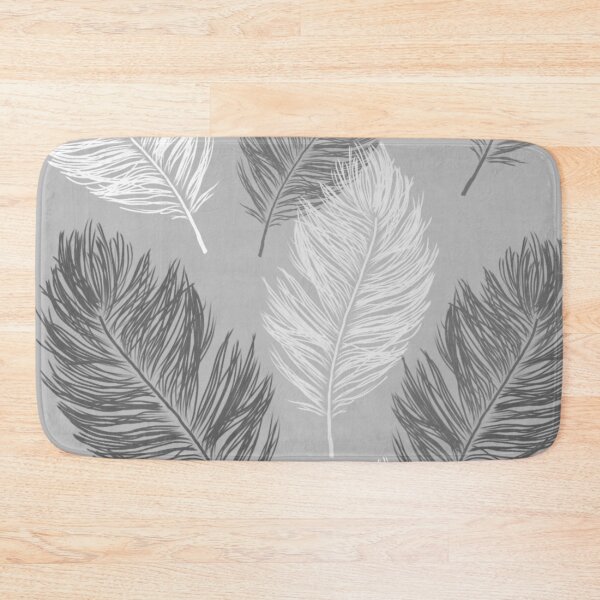 Item preview, Feathers Black and White designed and sold by CasDoodles.