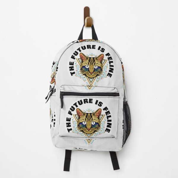 Item preview, The Future Is Feline - Geometric Sacred Cat - Black designed and sold by NoMatterLab.