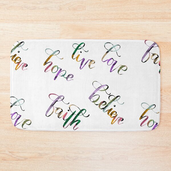 Item preview, Love Live Believe Hope Faith positive quote  Handlettering designed and sold by atiksugiwara.