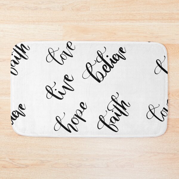 Item preview, Love Live Believe Hope Faith positive quote  Handlettering designed and sold by atiksugiwara.