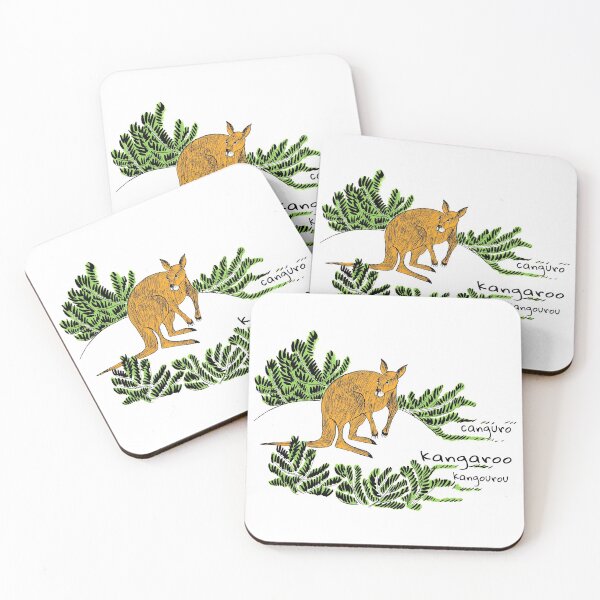 Item preview, kangaroo designed and sold by VicaVeresk.