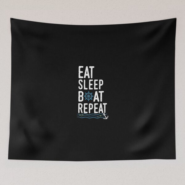 Item preview, Eat Sleep Boat Repeat / Camping / Camping Gift / Hiking / Boating / Boat / Funny Gift Ideas For Camper designed and sold by biigshow.