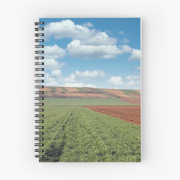 Item preview, Green wheat and plowed field landscape agriculture designed and sold by goceris.
