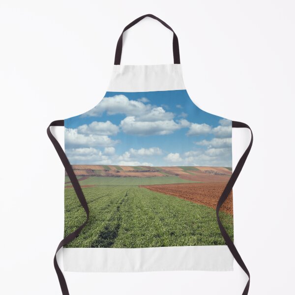 Item preview, Green wheat and plowed field landscape agriculture designed and sold by goceris.