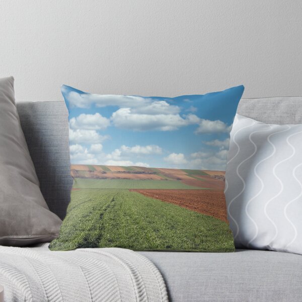 Item preview, Green wheat and plowed field landscape agriculture designed and sold by goceris.