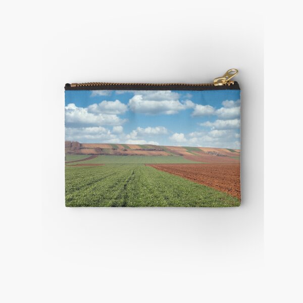 Item preview, Green wheat and plowed field landscape agriculture designed and sold by goceris.