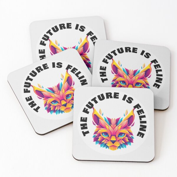 Item preview, The Future Is Feline - Mystical Dreamy Cat - Black designed and sold by NoMatterLab.