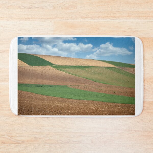 Item preview, Green wheat and plowed field landscape  designed and sold by goceris.