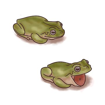 Small frog tiny scream ‘a’ | Sticker