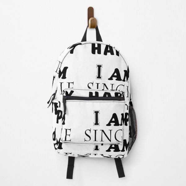 Item preview, I AM SINGLE, I AM HAPPY designed and sold by Printshophub.