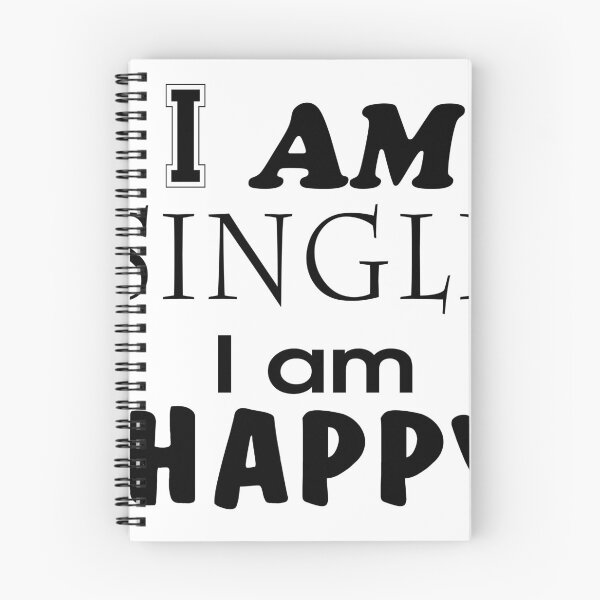 Item preview, I AM SINGLE, I AM HAPPY designed and sold by Printshophub.