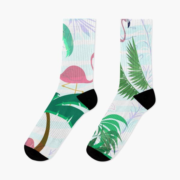 Item preview, Flamingos with palms no Background designed and sold by ATB20.