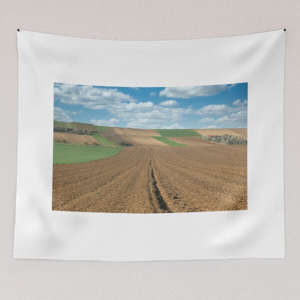 Item preview, plowed field landscape spring season agriculture designed and sold by goceris.