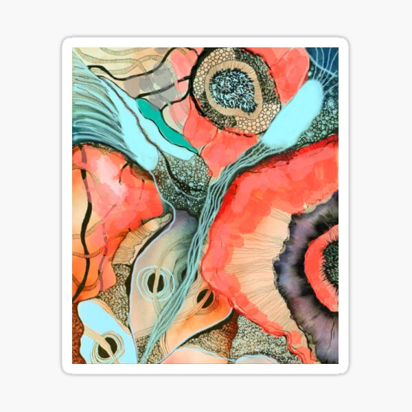 Mohnblumen Sticker