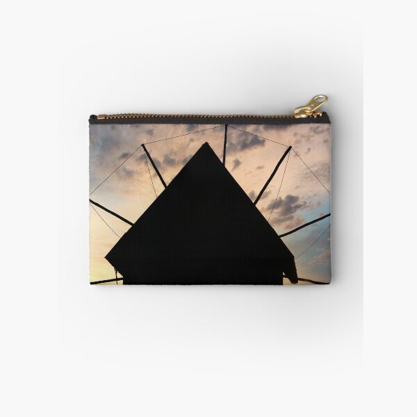 Item preview, Windmill black silhouette Nesebar Bulgaria designed and sold by goceris.