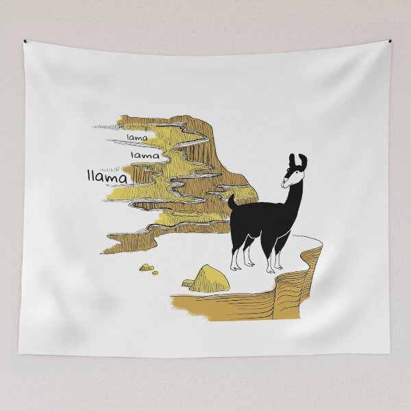 Item preview, llama designed and sold by VicaVeresk.