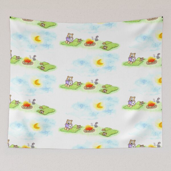Item preview, Sleepytime Bears - cute bears camping designed and sold by Belknap.