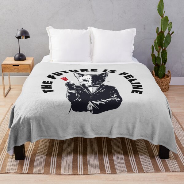Item preview, The Future Is Feline - Valentine Romantic Cat - Black designed and sold by NoMatterLab.