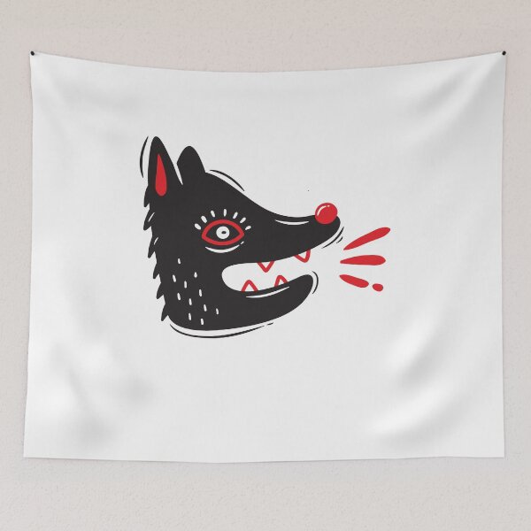 Item preview, Cute Chibi Wolf Barking designed and sold by aMortalArtist.