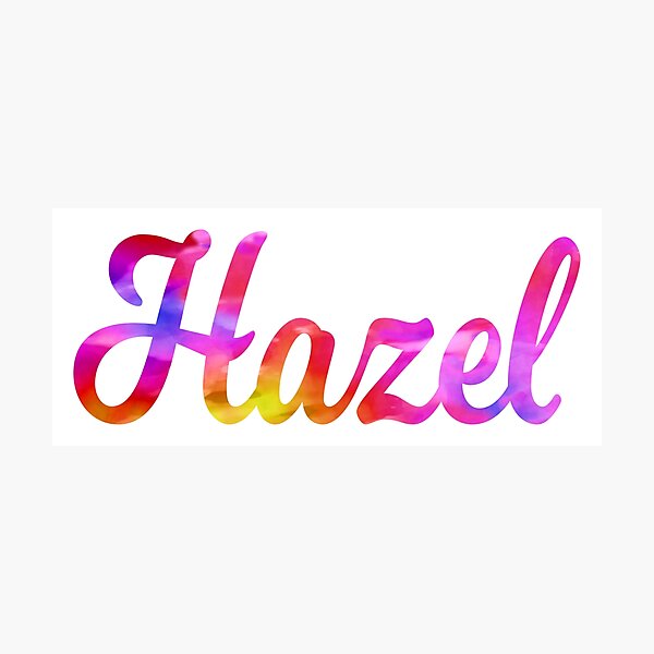 Hazel Name Wall Art | Redbubble