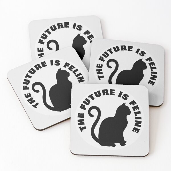 Item preview, The Future Is Feline - Silhouette Black Spirit Cat - Black designed and sold by NoMatterLab.