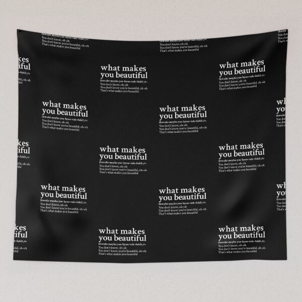 Item preview, What Makes You Beautiful by One Direction designed and sold by StickTheSong.