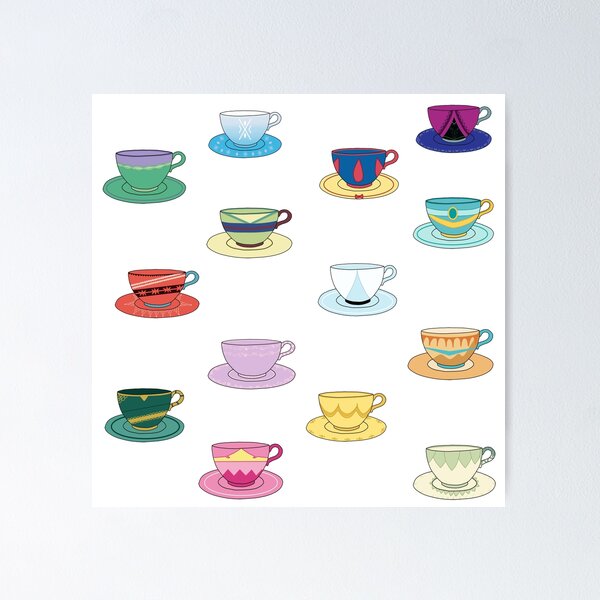 Cup and Saucer.teacups Vintage Collage Sheet.tea Cup Clipart