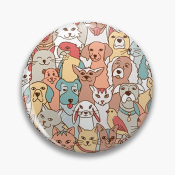 Item preview, Animals Pattern Design - Dogs, Cats, Parrots and Bunny - Duvet Cover designed and sold by Alessandro Portavoce.