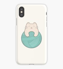 knit cat iPhone Case/Skin